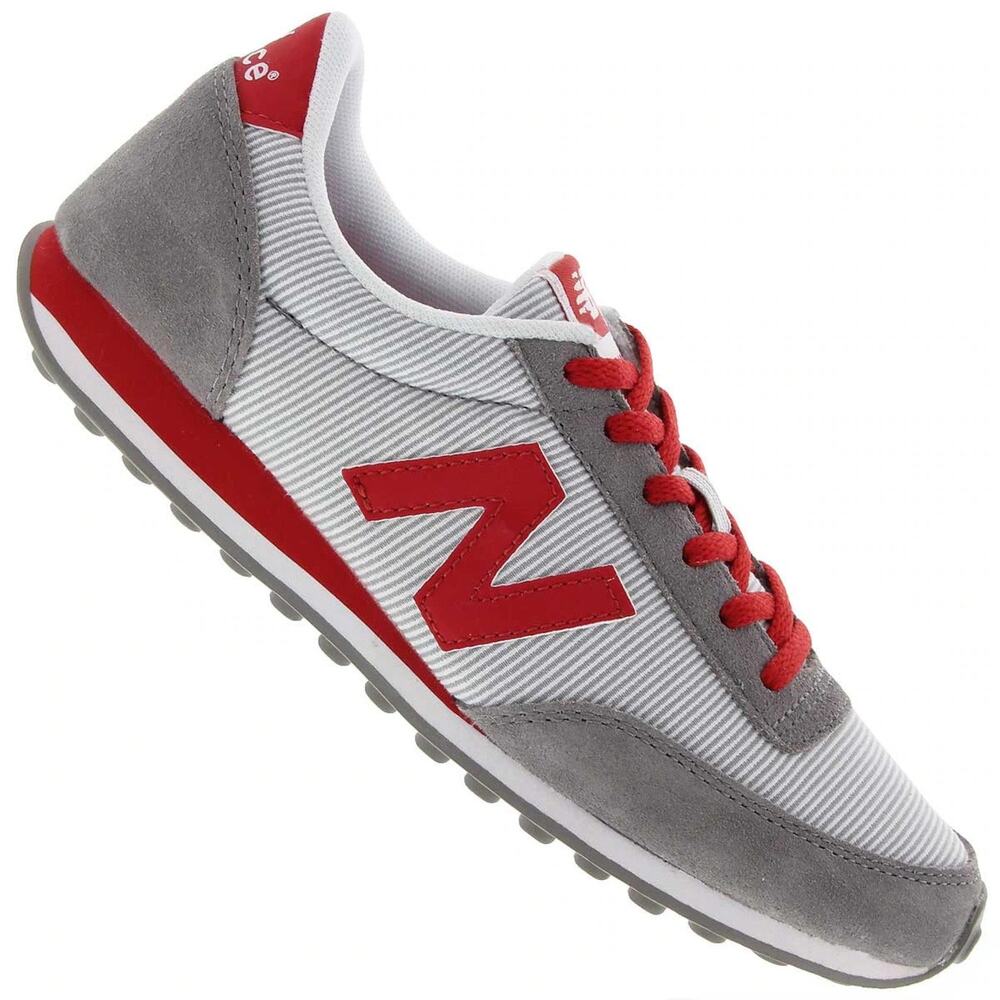 New Balance 410 Seersucker Women's Sneaker Sz 7 Red Gray